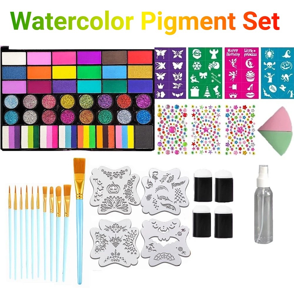 Watercolor Paint Set Solid Pigment - Набор акварельных красок из 42 ярких