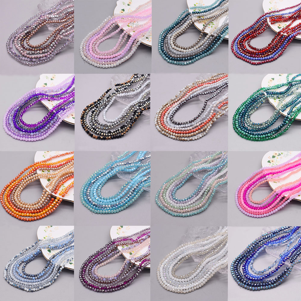 Glass Seed Beads 2Mm Jewelry Making - Цветовая схема, 6 нитей/пакет, 4 мм,