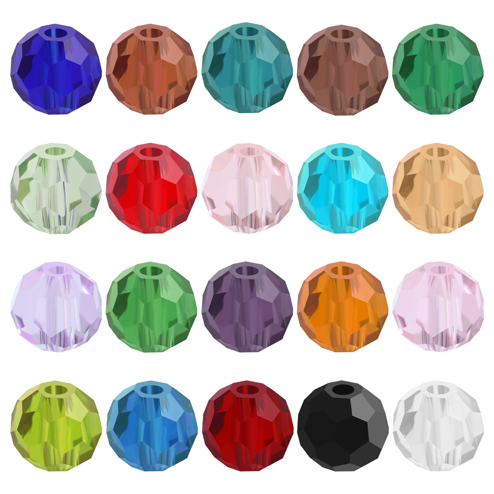 Glass Seed Beads 2Mm Jewelry Making - Набор граненых стеклянных бусин-шариков 32 Facets