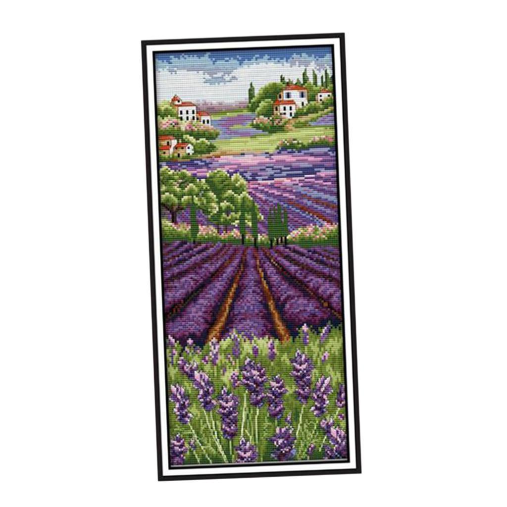 Cross Stitch Stamped Kits Beginners - Наборы для вышивания крестиком с лавандовыми