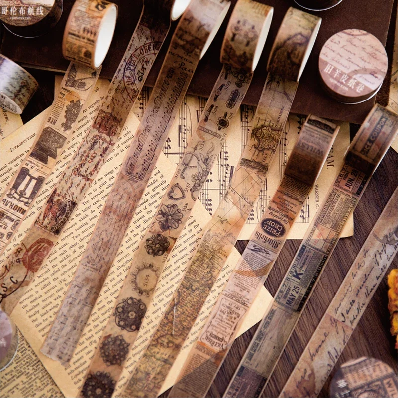 Vintage Junk Journal Scrapbooking Paper - 18,5 мм * 2 м винтажный