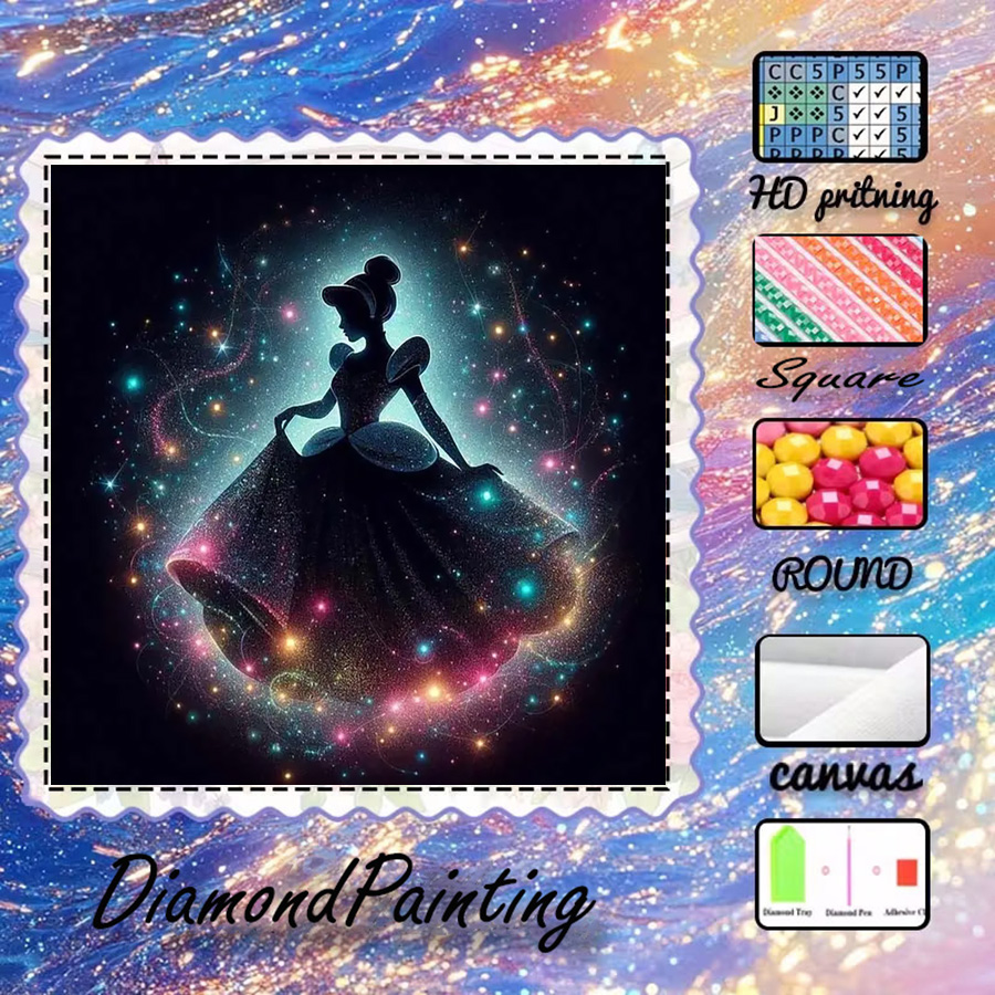 5D Diamond Painting Kit Full Drill - 1 шт. - 5D-DIY - Флокированная