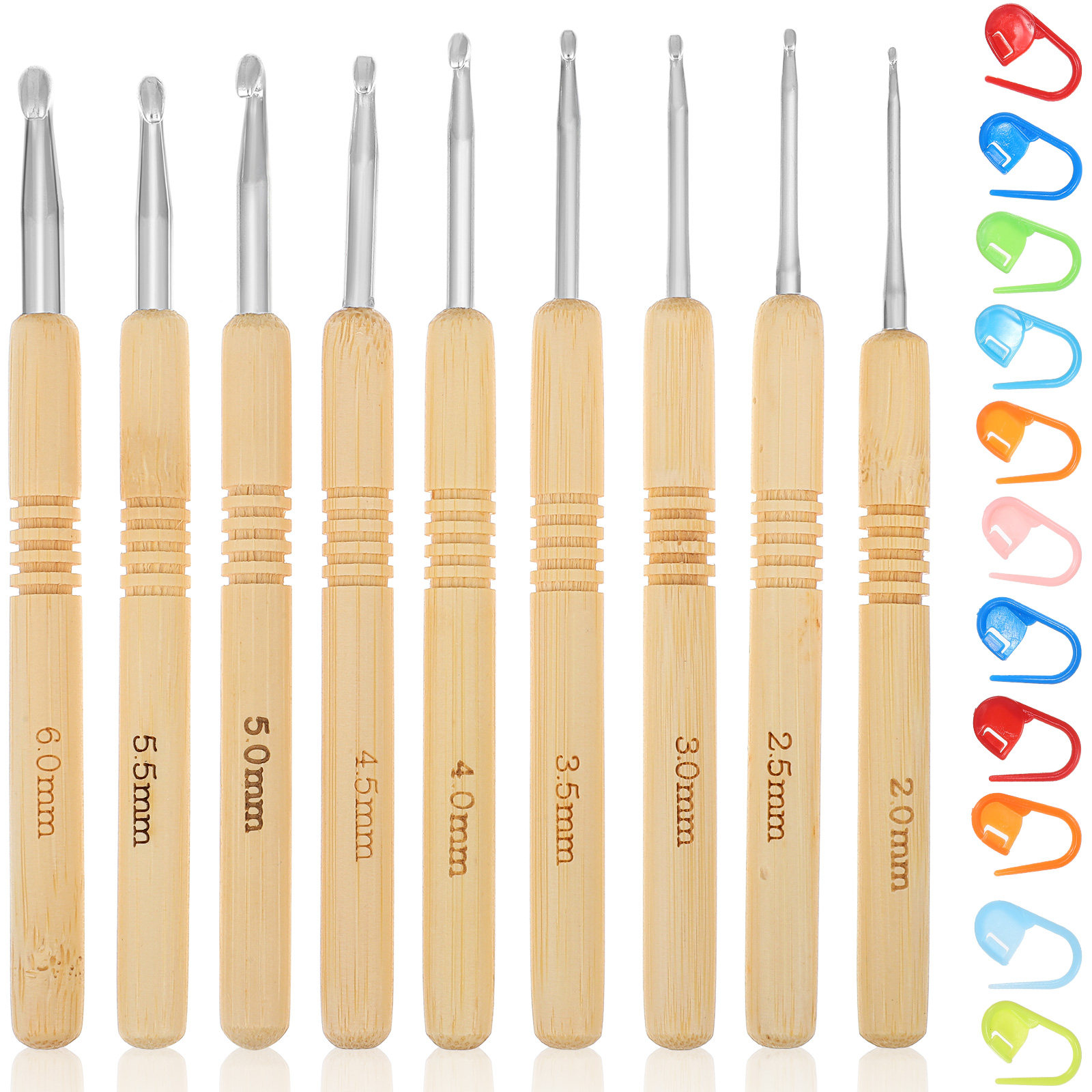 Набор деревянных крючков для в – обзор и цена Wooden Crochet Hooks Ergonomic Handle