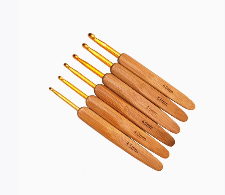 Бамбуковые крючки с деревянной – обзор и цена Wooden Crochet Hooks Ergonomic Handle