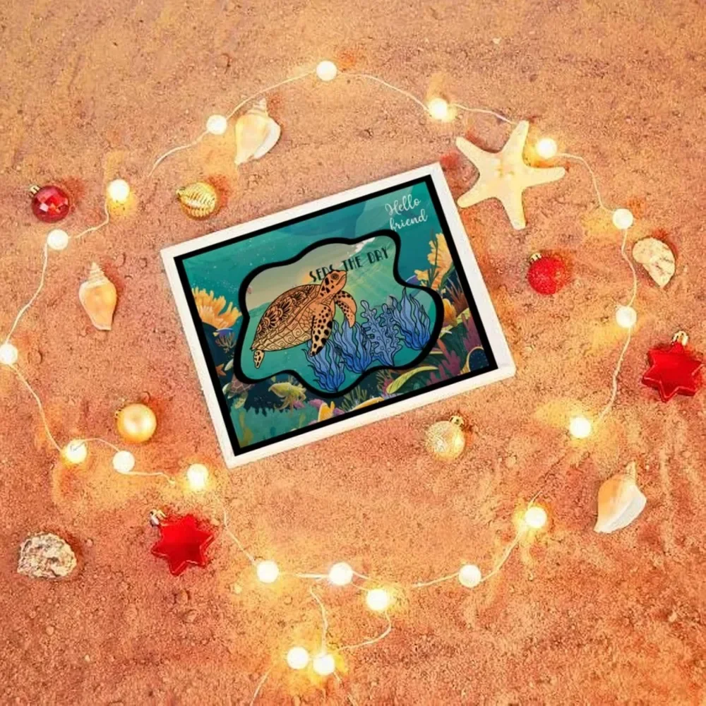 Прозрачные штампы Ocean Life,  – обзор и цена Clear Silicone Stamps For Card Making