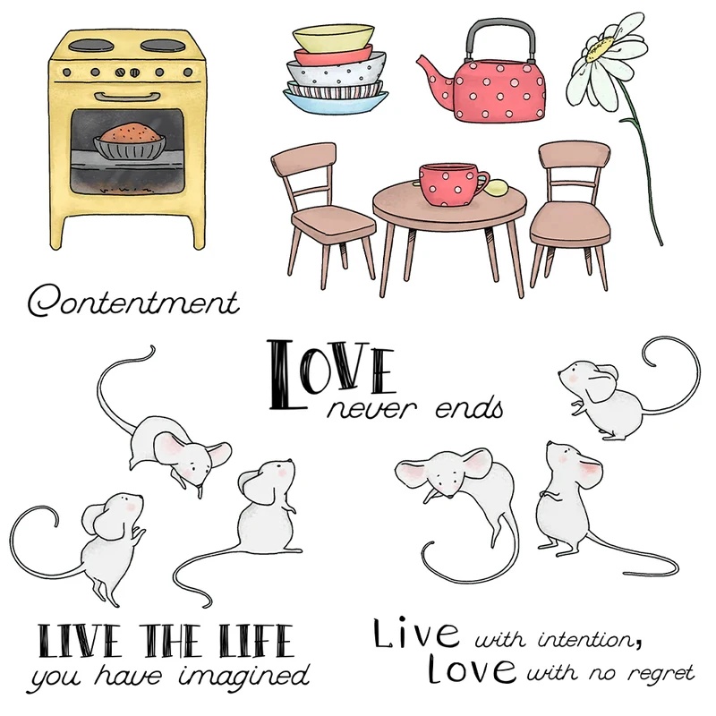 Прозрачный штамп Suncraft Litt – обзор и цена Clear Silicone Stamps For Card Making