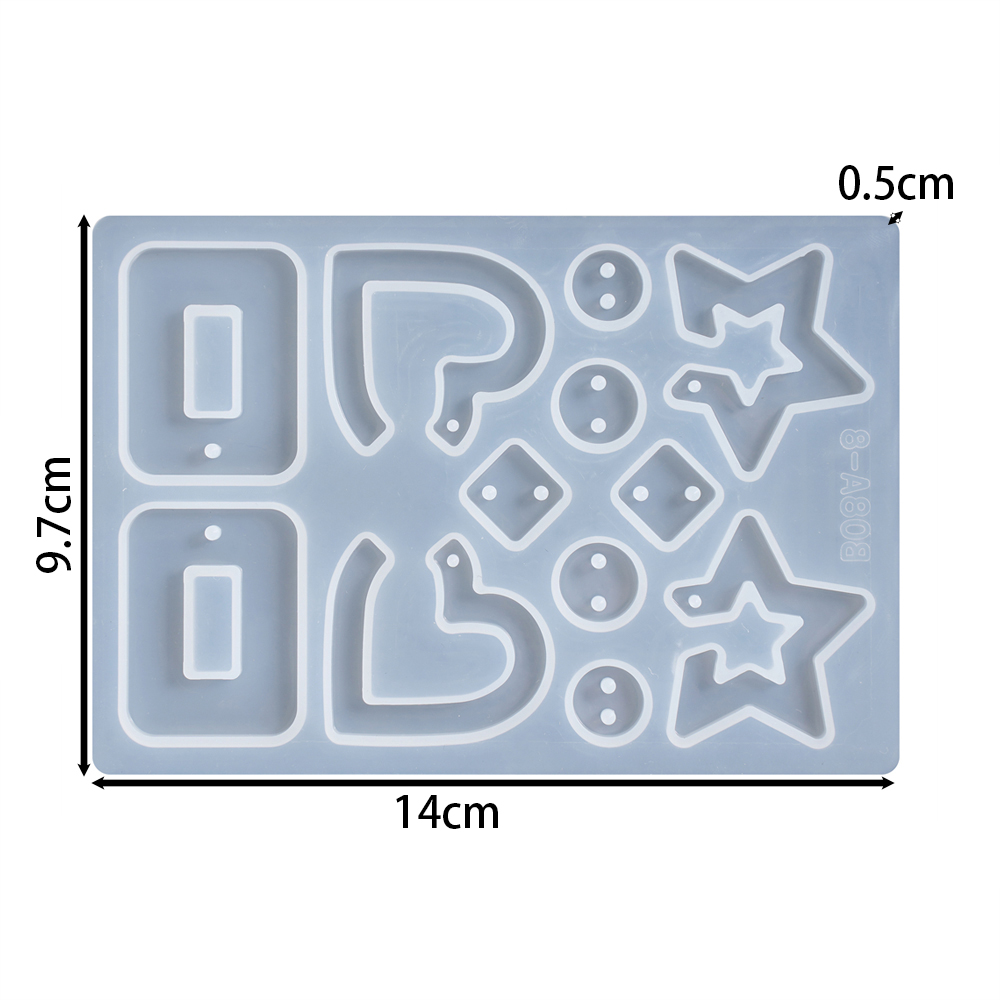 1 шт./лот, геометрические серь – обзор и цена Silicone Epoxy Resin Molds Set