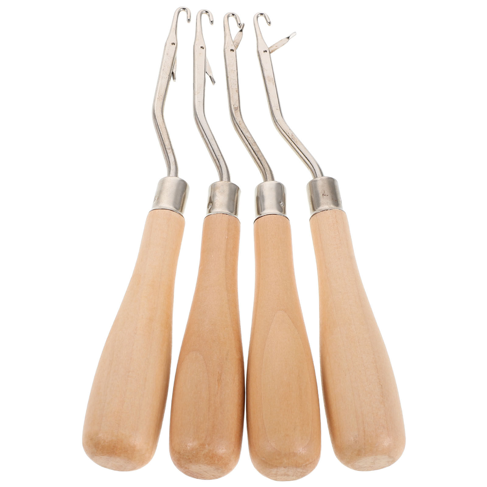 4 шт. крючков для вязания с эр – обзор и цена Wooden Crochet Hooks Ergonomic Handle