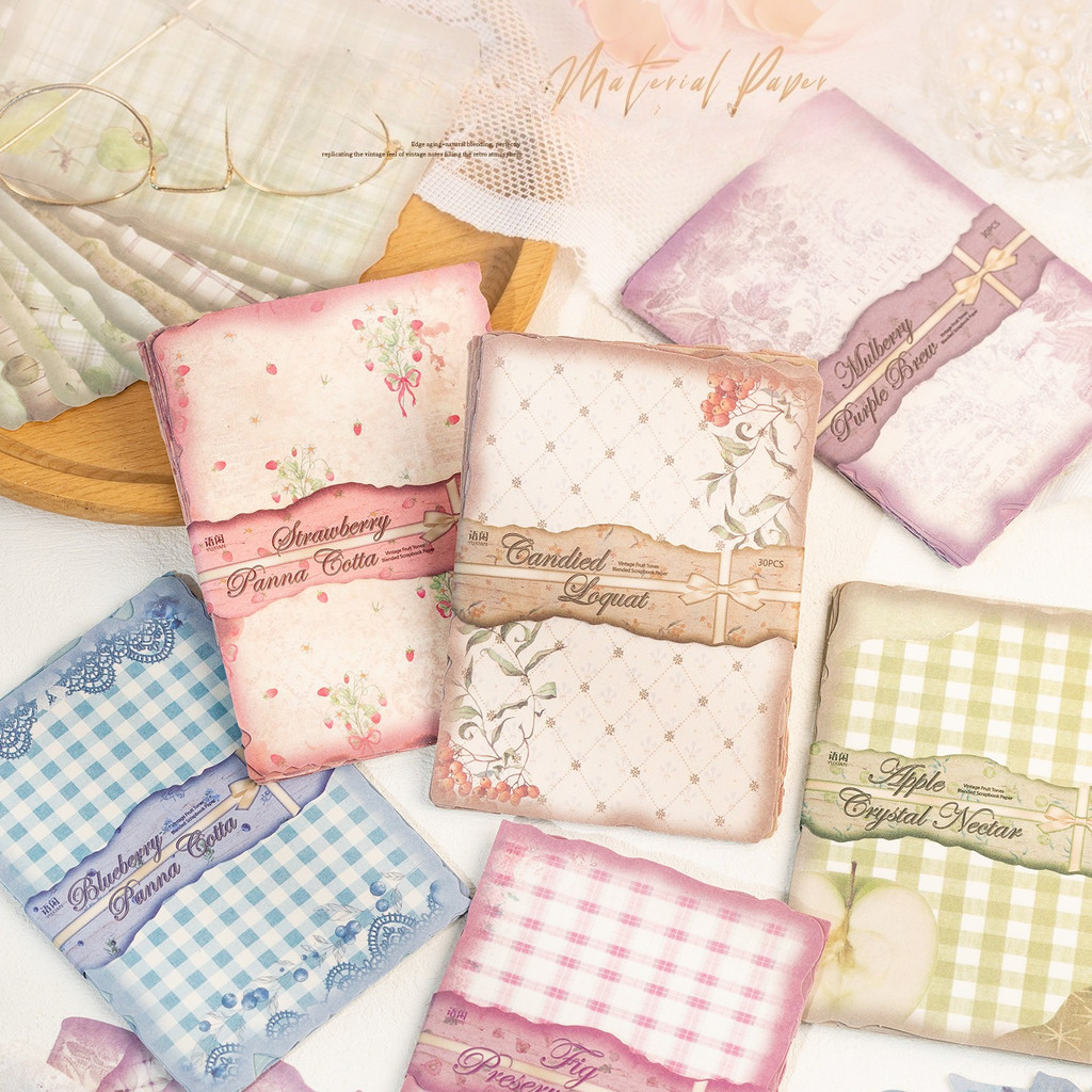 30 листов винтажной бумаги для – обзор и цена Vintage Junk Journal Scrapbooking Paper