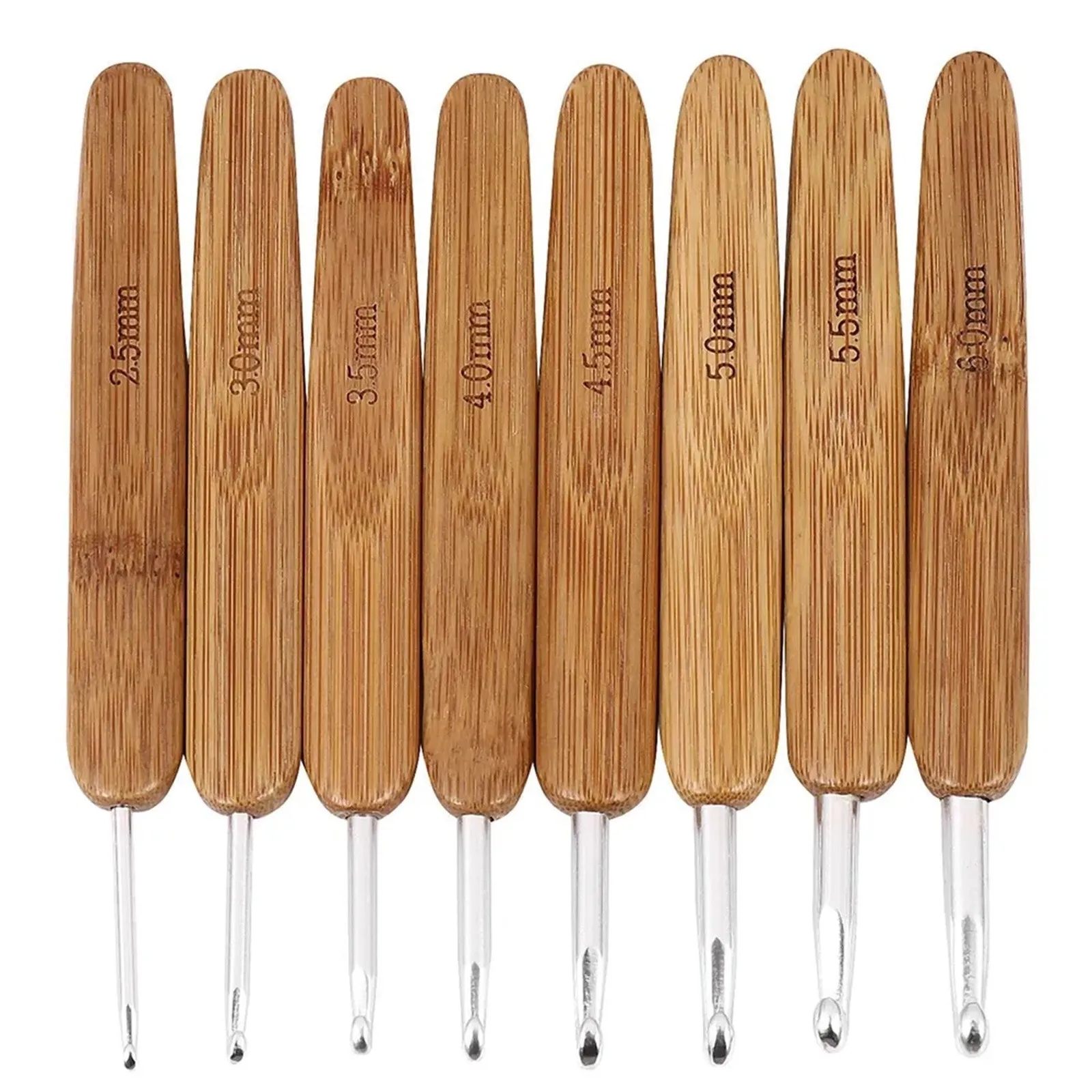 Набор крючков для вязания крюч – обзор и цена Wooden Crochet Hooks Ergonomic Handle