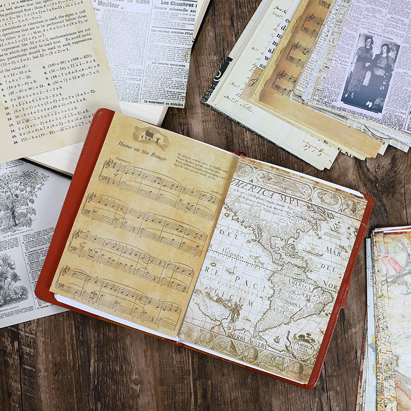 30 шт. старая карта цветок бук – обзор и цена Vintage Junk Journal Scrapbooking Paper