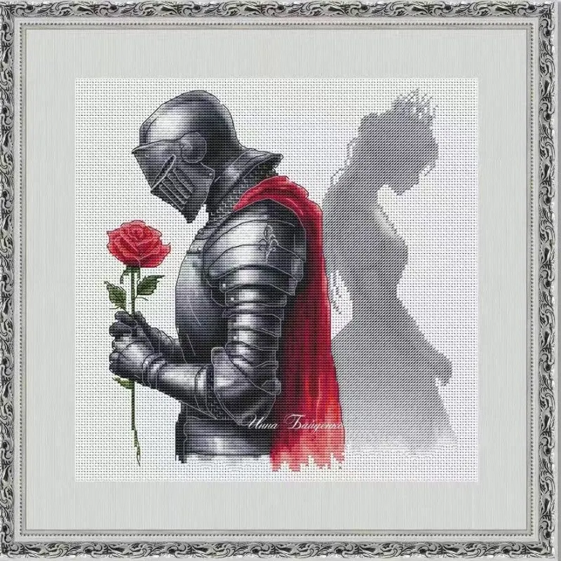 [[CC4971 - Рыцарь влюбленный]  – обзор и цена Cross Stitch Stamped Kits Beginners