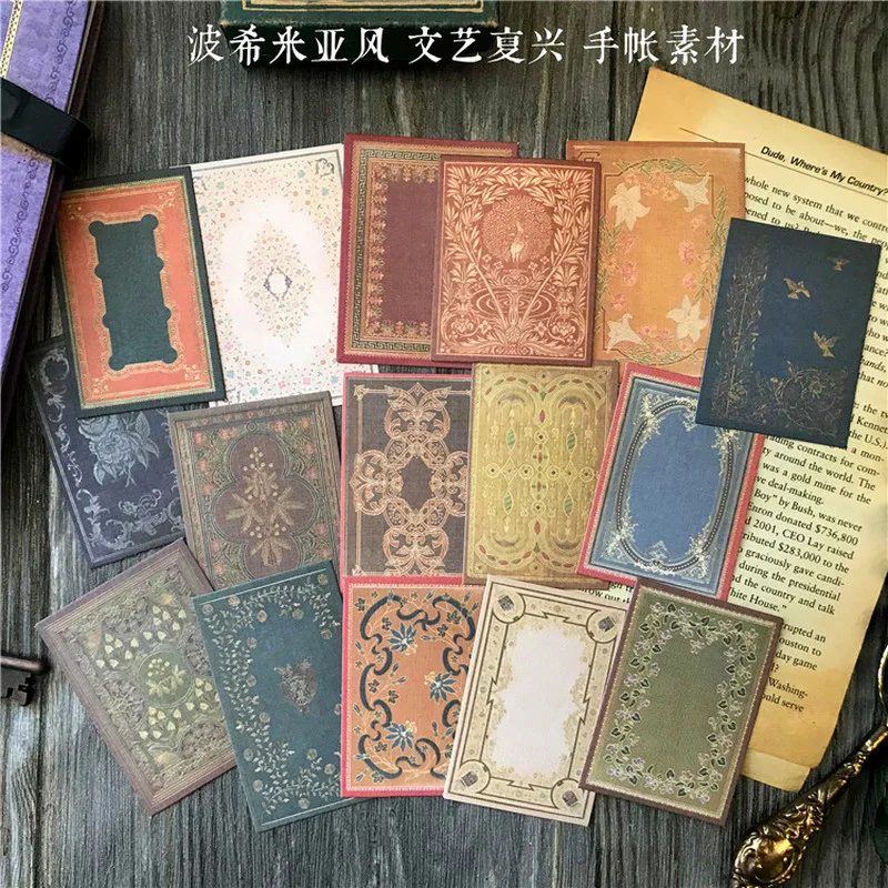 16 шт. винтажных богемных карт – обзор и цена Vintage Junk Journal Scrapbooking Paper