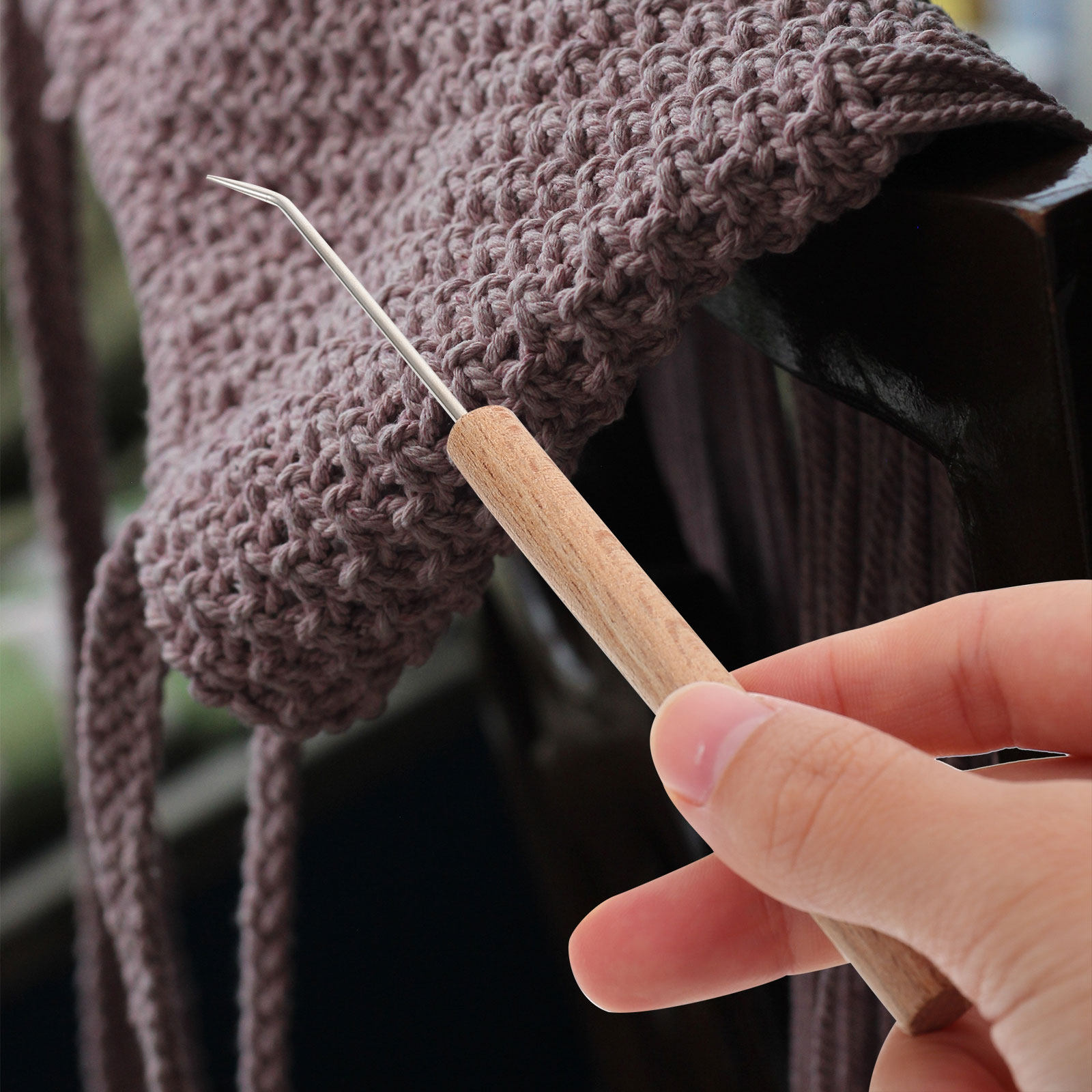 1 шт. Изысканные крючки для вя – обзор и цена Wooden Crochet Hooks Ergonomic Handle