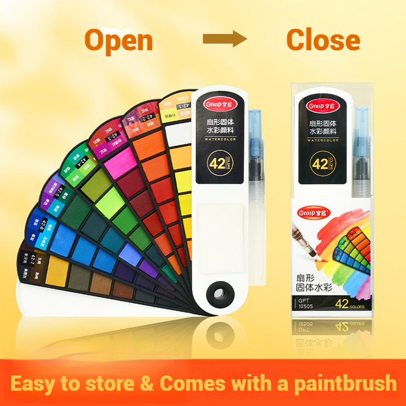 18/24/42/60 набор однотонных а – обзор и цена Watercolor Paint Set Solid Pigment