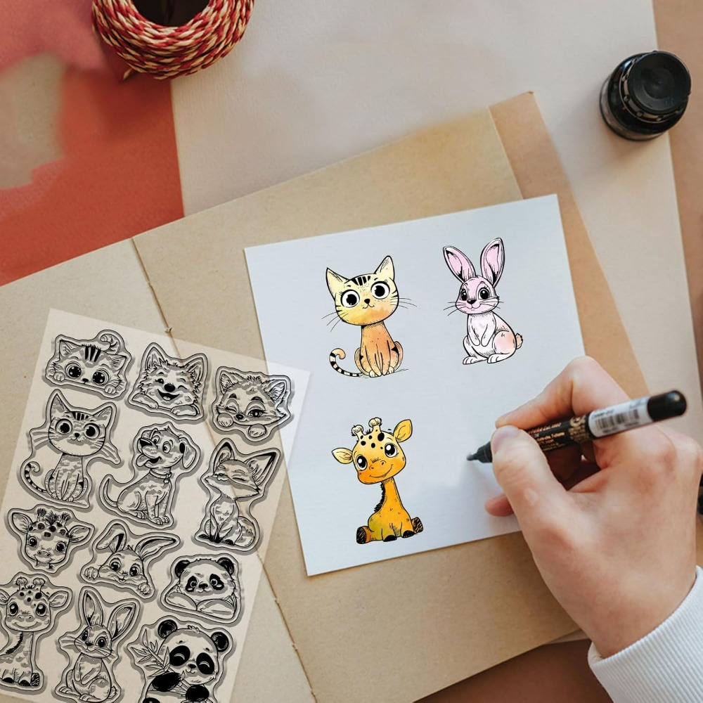 Прозрачные штампы для кошек, с – обзор и цена Clear Silicone Stamps For Card Making
