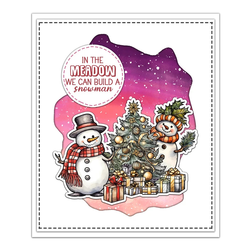 Зимние рождественские вырубные – обзор и цена Clear Silicone Stamps For Card Making