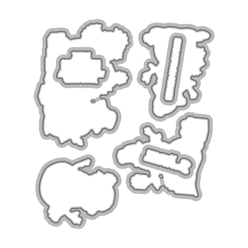 Зимние рождественские вырубные – обзор и цена Clear Silicone Stamps For Card Making
